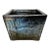 Vintage Blue Flame Glaze Square Cachepot For Sale