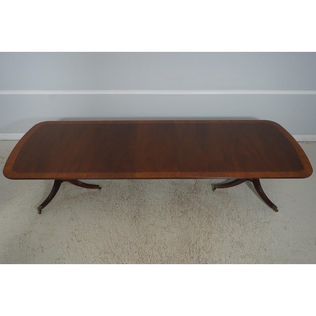 Baker Bill Sofield Inlaid Mahogany Dining Table For Sale - Image 13 of 18