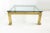 Modern Brass Coffee Table by Mastercraft With Glass Top For Sale In Dallas - Image 6 of 9