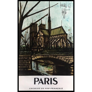 Original Bernard Buffet "Notre Dame" Advertising Poster for Paris For Sale
