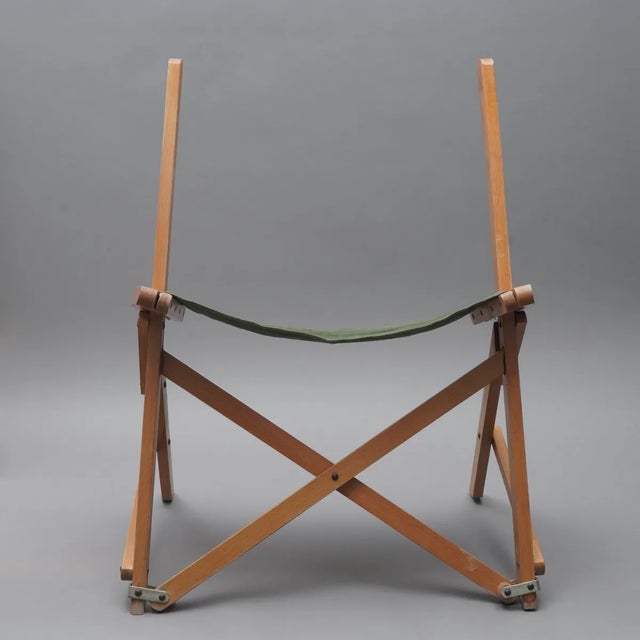 Beach Folding Chair by Pier Giacomo Castiglioni for Gavina, Italy, 1960s For Sale - Image 12 of 17