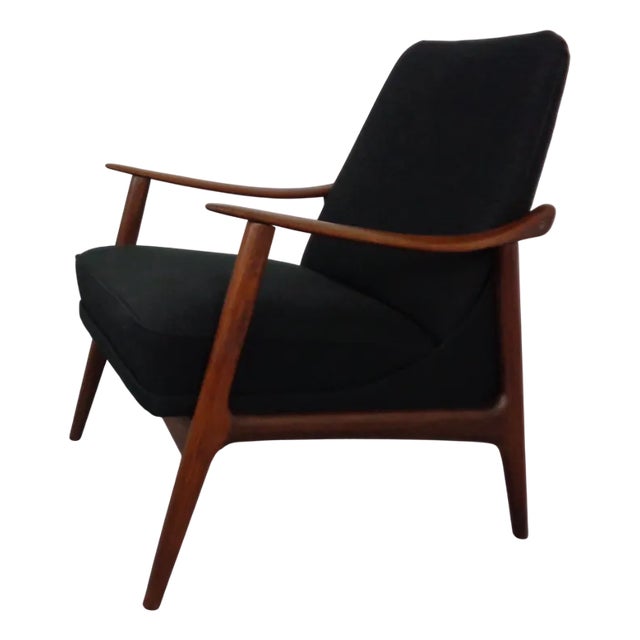 Danish Filigree Teak Lounge Chair, 1960s For Sale