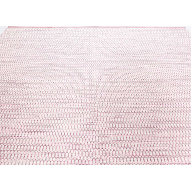 Modern Modern Pink and Beige Flat Weave Rug by Doris Leslie Blau For Sale - Image 3 of 9