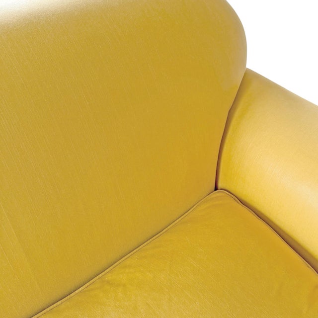 English Roll Arm Sofa With Waxed Linen Upholstery For Sale - Image 11 of 13
