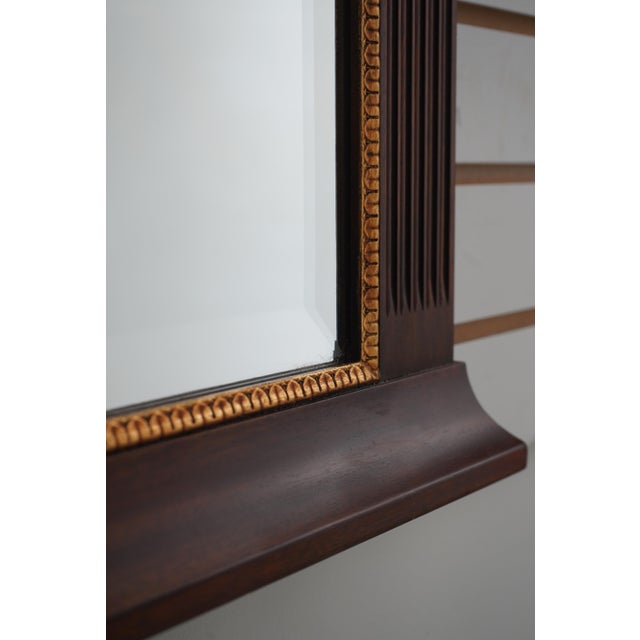 1990s Henkel Harris Mahogany Arch Top Mirror For Sale - Image 5 of 10