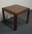 Altavista Lane Altavista Lane Solid Walnut Rustic Americana 28" Square Accent End Table W. Parquet Top For Sale - Image 4 of 8