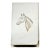Vintage Asprey Sterling Silver Equestrian Horse Matchbook Case For Sale