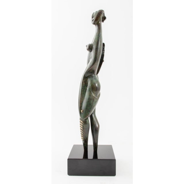 Ronald K. Parker (American, b. 1939) "Life", Verdigris Patinated Bronze Sculpture, 1999, signed "Parker" and marked "c 99...