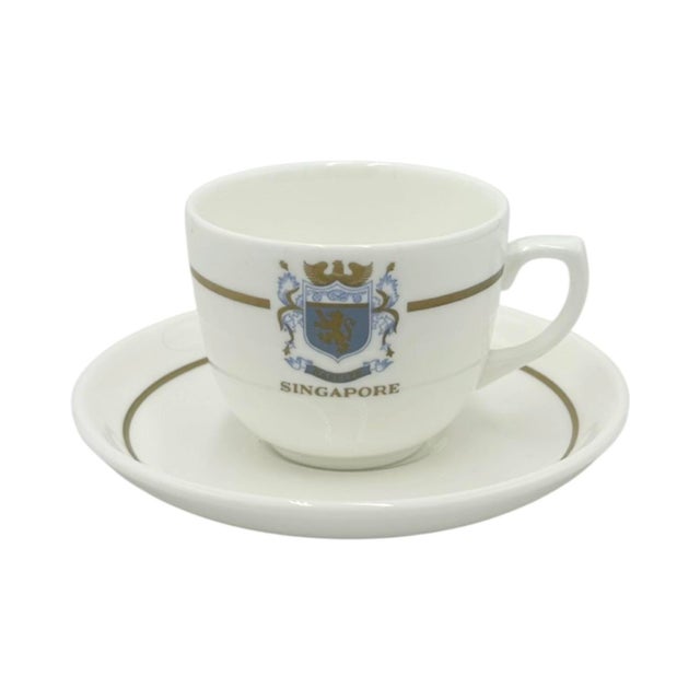 Vintage Raffles Hotel Singapore Cup & Saucer For Sale - Image 10 of 10