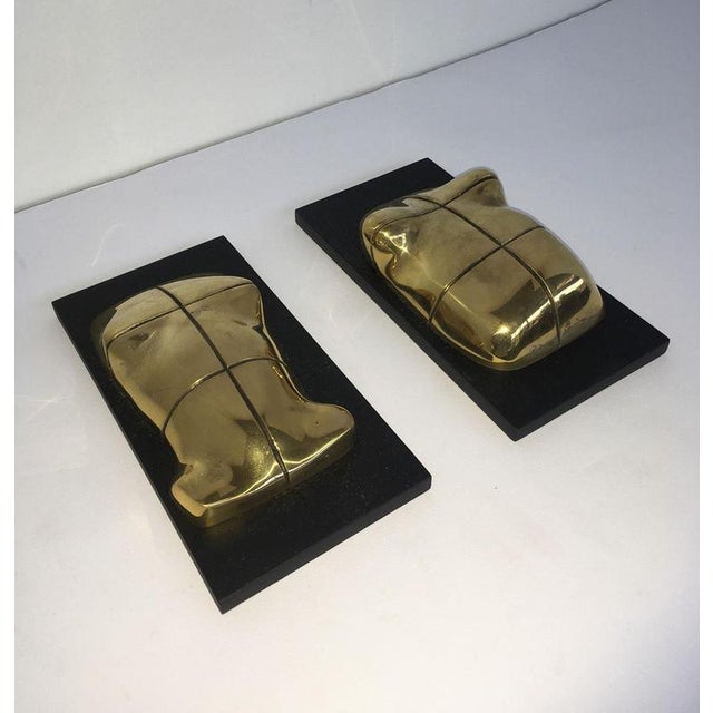 Vintage Italian Bronze Abstract Sculpture by Jiro Sugawara, 1980 For Sale - Image 16 of 18