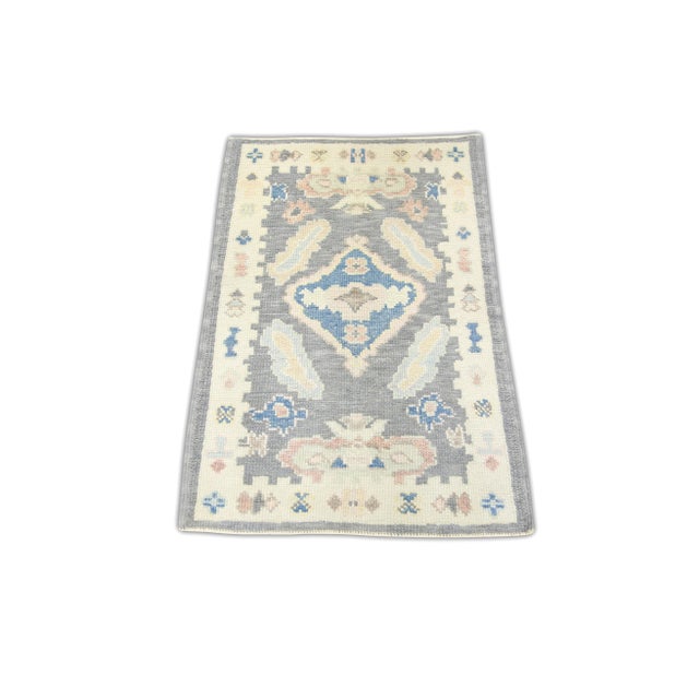 Early 21st Century Modern Turkish Oushak Rug 2'2" x 3'4" For Sale - Image 5 of 6