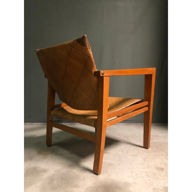 Vintage Lounge Chair in Oak, 1950s For Sale - Image 4 of 12