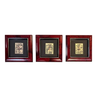 Three Contemporary Original Abstract Marker Drawings by Wayne Cunningham - Set of Three For Sale