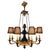 Large Italian Empire Style Chandelier with Tôle and Gilt Bronze Details, 1940s For Sale - Image 17 of 17