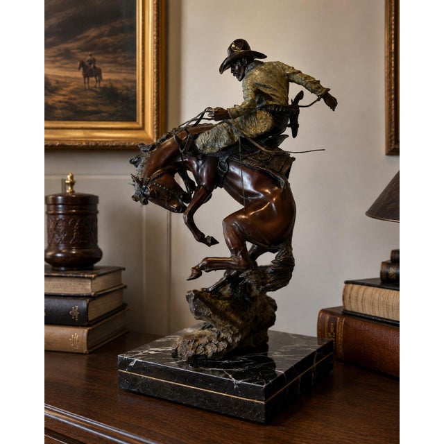 Austin Barton “Attitude Adjustment” Signed Limited Edition Bronze Sculpture | 1995 For Sale - Image 16 of 18