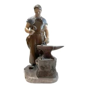 Vintage Bing & Grondahl (Alex Locher) Porcelain “Blacksmith” Figurine #B225