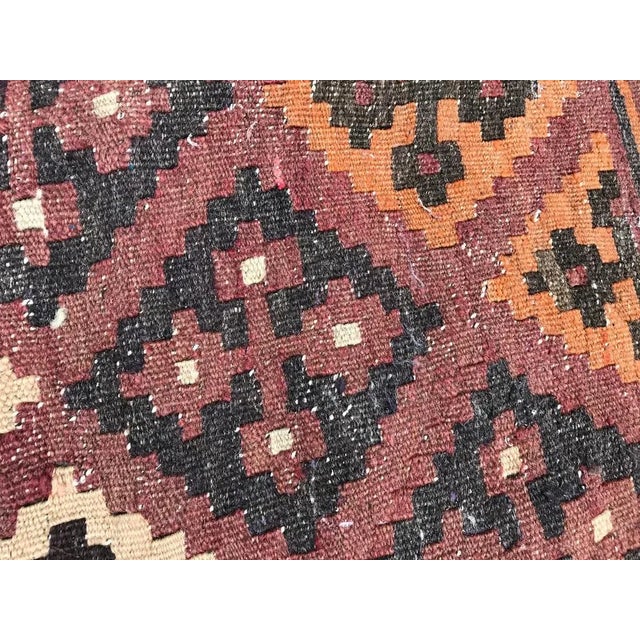 Vintage Wool Ghashghaei Kilim, 1950s For Sale - Image 13 of 17