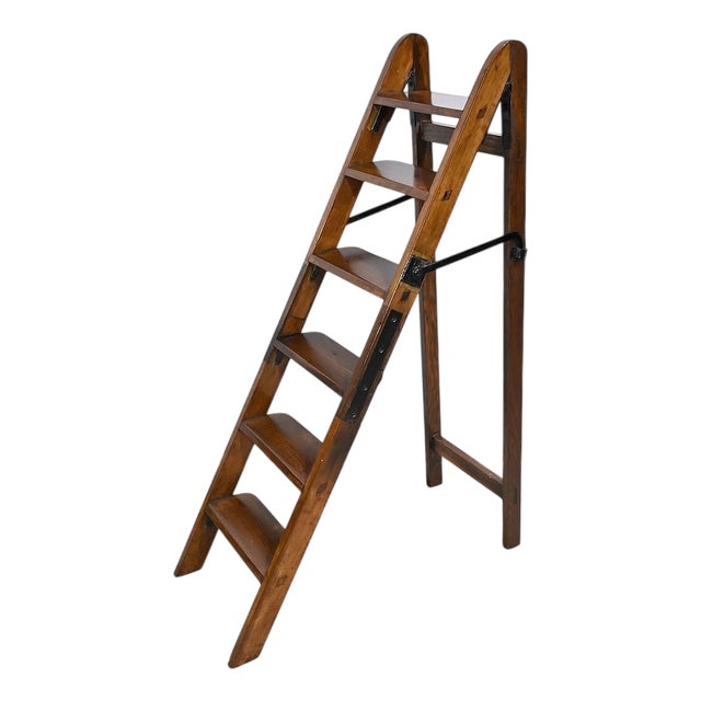 Library Step Stool, 1920s For Sale