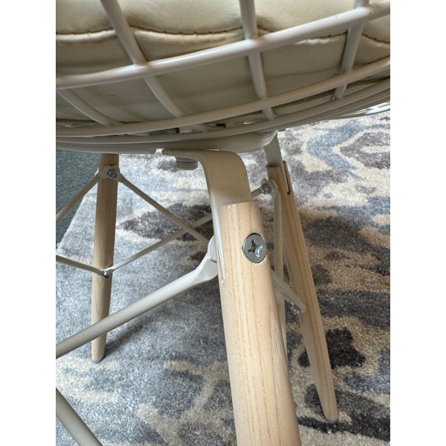 Eames Style Wire Back With Eiffel Base Side Chair For Sale - Image 11 of 12