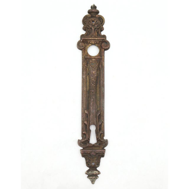 Pair of Belgian French Bronze Door Back Plates For Sale - Image 6 of 7
