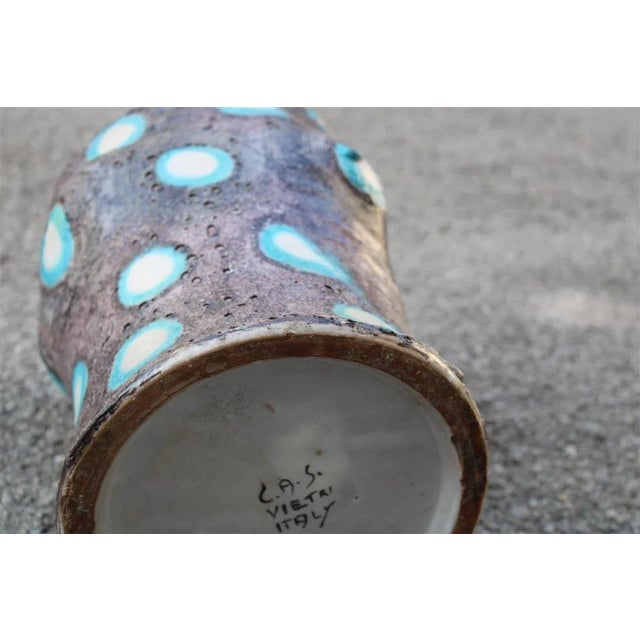 Ceramic Vase by Guido Gambone for C.A.S., 1950s For Sale - Image 9 of 12