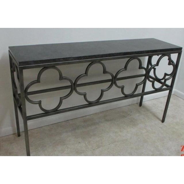 Universal Furniture 1990s Universal Furniture New Bohemian Wildflower Console Sofa Table For Sale - Image 4 of 12