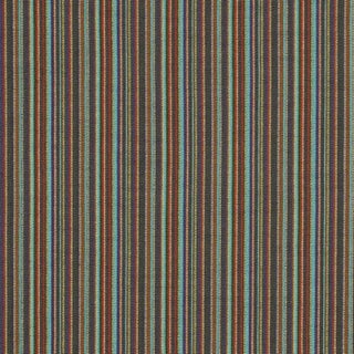 Sample - Schumacher Sinoir Stripe Fabric in Multi For Sale