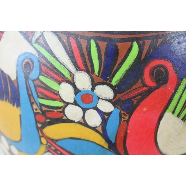 Mid 20th Century Mexican Talavera Pottery Footed Planter For Sale - Image 5 of 8