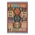 Tribal Kilim Blue Rust Wool Rug - 2'7" X 4'0" For Sale