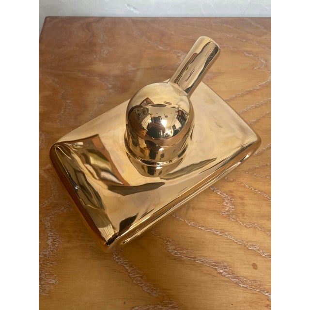 Ceramic French Limoges Pop Art Porcelain "Tank You" Bud Vase For Sale - Image 7 of 11