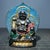 Black Vintage Painted Glass Maitreya Buddha With Halos, Double-Sided For Sale - Image 8 of 9