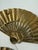 Vintage Mid-Century Modern Brass Fan Wall Hangings - Set of 3 For Sale - Image 10 of 10