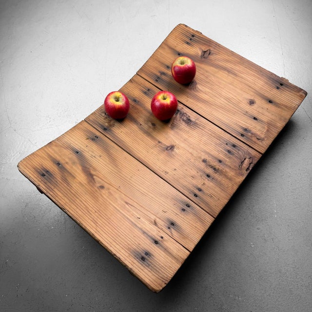 Japanese Wabi-Sabi Wooden Sugi Plateau, 1930s For Sale - Image 11 of 13