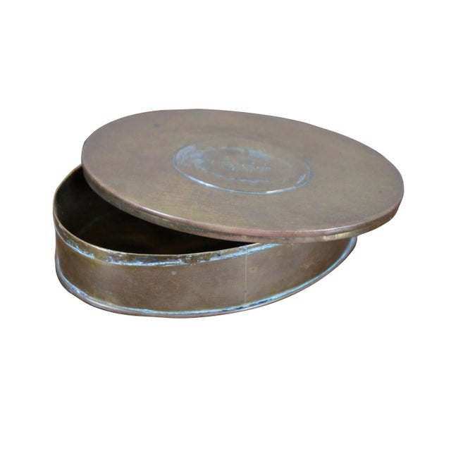 "Antique 1780 G. Mills Tunbridge oval brass snuff / tinder box. Province Estate of J. Frederic Gagel, owner of multiple...