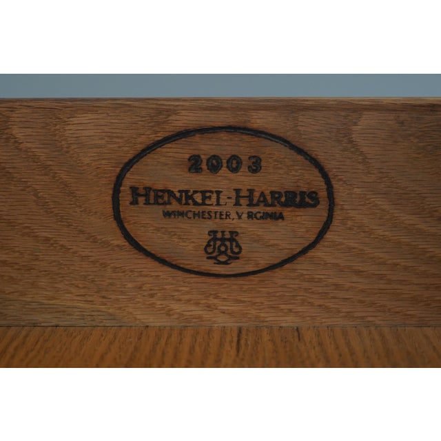 Henkel Harris Flame Mahogany Round Drum Side Table For Sale - Image 18 of 18