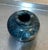 1940s-50s small blue marble bud vase. Excellent condition.