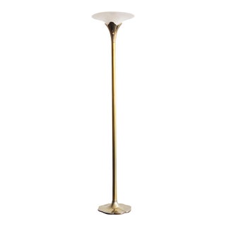 1960s Stiffel Brass Lotus Lamp For Sale