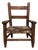 Vintage Children's Chair With Hide Upholstery For Sale