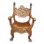 Victorian Quarter Sawn Oak Savonarola Chair For Sale