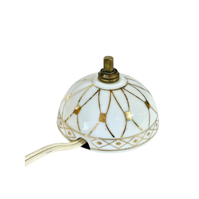 Gold Vintage Hollywood Regency Porcelain Light Switch Extension Cord For Sale - Image 8 of 9