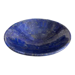1990s Hand-Carved Lapis Lazuli Mosaic Bowl