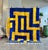 A vibrant Beni M'rirt rug from the Middle Atlas Mountains of Morocco, handknotted in thick wool by Berber artisans. The...