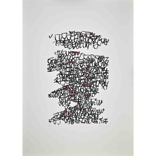 Antonio Sanfilippo, Abstract Composition, Lithograph, 1971 For Sale