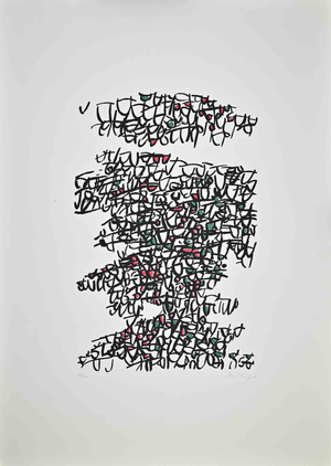 Antonio Sanfilippo, Abstract Composition, Lithograph, 1971