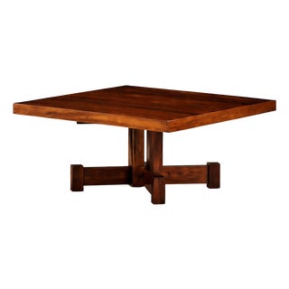 Brazilian Modern Square Coffee Table in Rosewood, Tora, 1960s For Sale