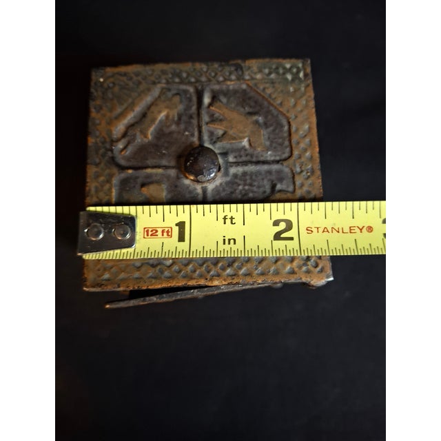 Up for sale is a rare and highly collectible Antique Cast Iron "Sport" Safe Deposit Still Bank, manufactured in Frankford,...