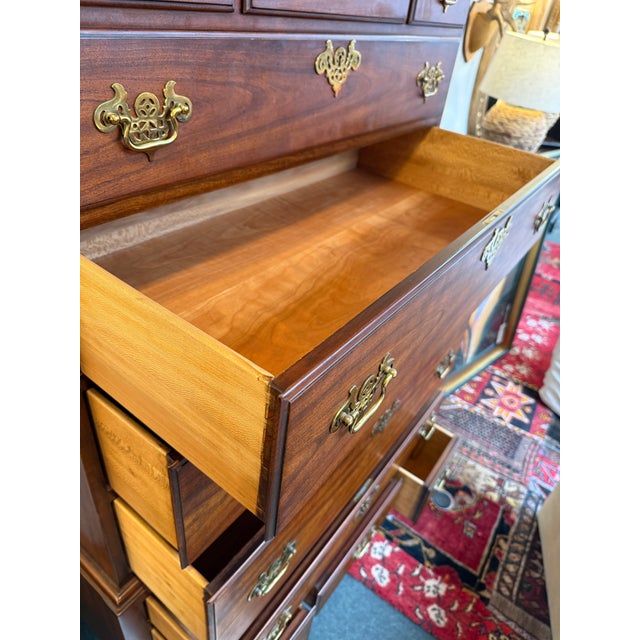 Late 20th Century Kindel Furniture High Boy Dresser For Sale - Image 9 of 14