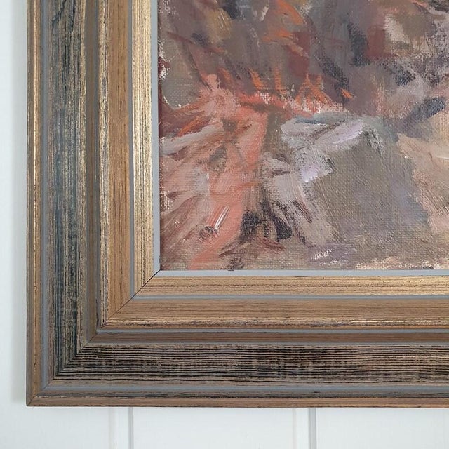 1971 Mid Century Swedish Expressionist Landscape "Tidig Vårdag" by Gunnar Svensson For Sale - Image 6 of 18
