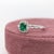 2020s Zambian Emerald Ring With Diamond Accents: Solid 14k Gold, Asscher Cut 5mm, Size 6.75 For Sale - Image 5 of 7