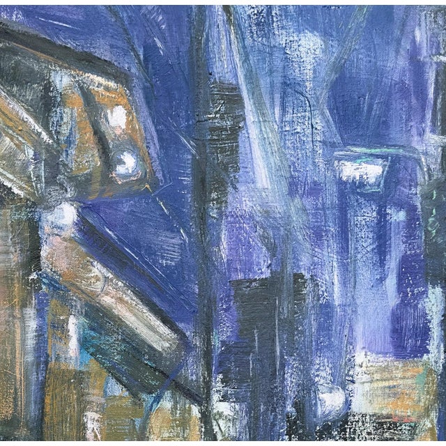 “Rainy Night, Kyoto” is an original abstract painting in oil on canvas. This painting captures the atmosphere of the city...